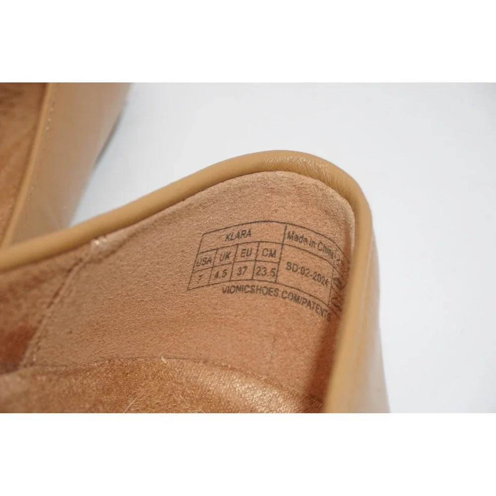Vionic Klara Ballet Flats Womens Size 7 Brown Comfort Cushioned Slip On Shoes - Picture 6 of 7